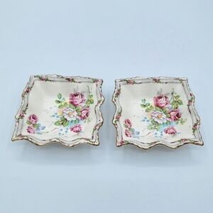 Vintage Floral Trinket Dishes #1398